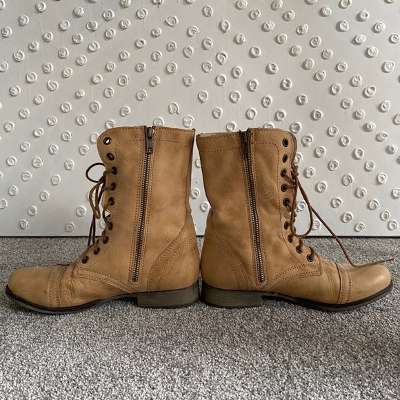 Steve Madden Troopa Lace Up Combat Boots - Picture 3 of 5